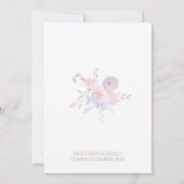 Pastel Winter Wonderland Neutraal Baby shower Kaart (Achterkant)