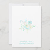 Pastel Winter Wonderland Oh Baby Jongen Douche Kaart (Achterkant)