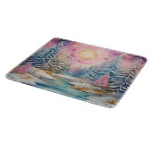 Pastel Winter Wonderland snijplank (Hoek)