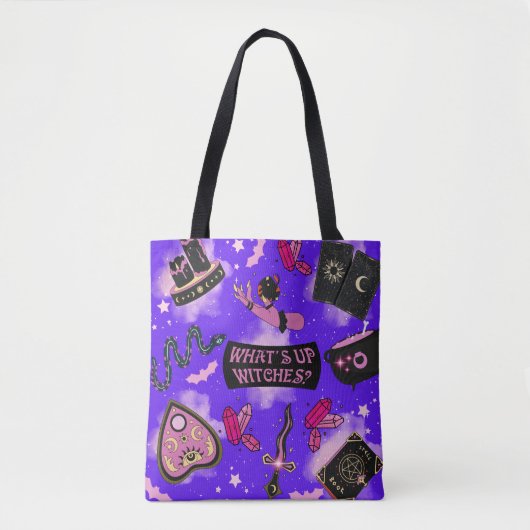 Pastel Witch Canvas tas - Kawaii Witchcore Hallowe (Voorkant)