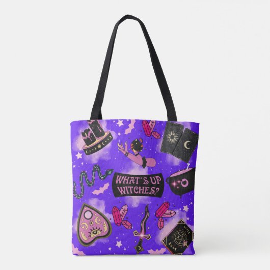 Pastel Witch Canvas tas - Kawaii Witchcore Hallowe (Achterkant)