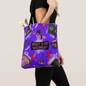 Pastel Witch Canvas tas - Kawaii Witchcore Hallowe (Dichtbij)