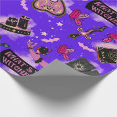 Pastel Witch Wrapping Paper - Kawaii Magisch cadea Cadeaupapier (Hoek)