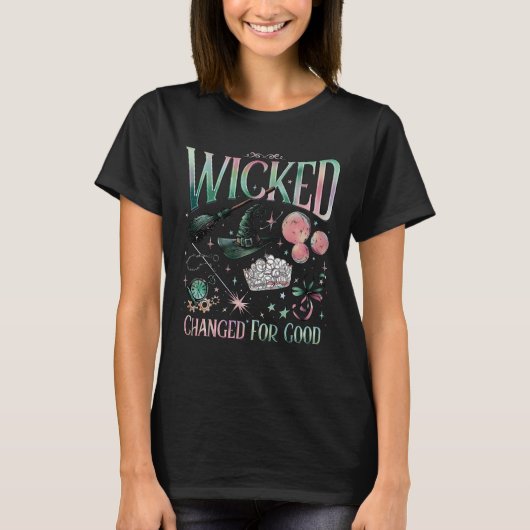 Pastel Witchcore Magic Art, betoverd Pet Broom Ti T-shirt (Voorkant)