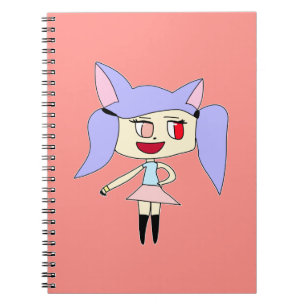 Pastel Wolf Girl Notitieboek