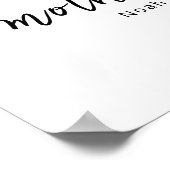 Pastel Wolf Mom Pup First Mother’s Day Nursery Poster (Hoek)