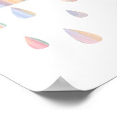 Pastel wolk kinderkamer poster kinderkamer print (Hoek)