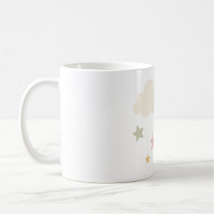 Pastel Wolken en Sterren Baby Shower Koffiemok