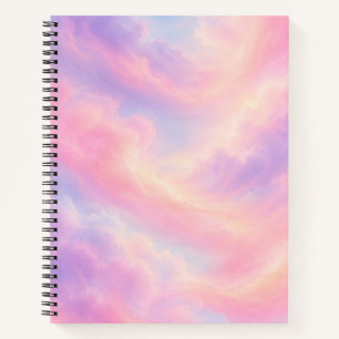 Pastel Wolken Esthetische Droomspiraal Notebook Notitieboek