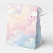 Pastel Wolken Lucht Bruidsdouche Bedankdoosjes (Achterkant)