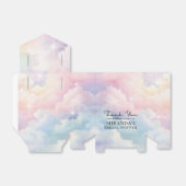 Pastel Wolken Lucht Bruiloft Bedankdoosjes (Uitgevouwen)