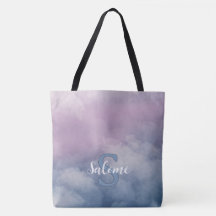 Pastel wolken monogram voornaam
