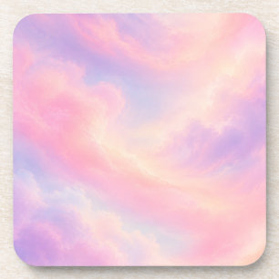 Pastel Wolken Onderzetter Roze Paars Esthetisch Dr