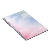 Pastel Wolken: Serene achtergrond patroon Notitieboek (Rechterzijde)