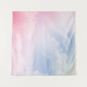 Pastel Wolken: Serene achtergrond patroon Wandkleed (Voorkant (horizontaal))