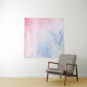 Pastel Wolken: Serene achtergrond patroon Wandkleed (In Situ (horizontaal))