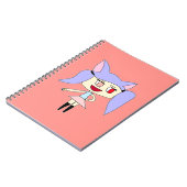 Pastel Wolvenmeisje Notitieboek (Linkerzijde)