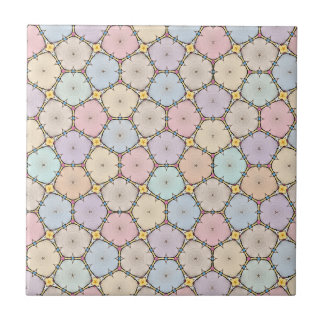 Pastel Wood Slices Tegeltje