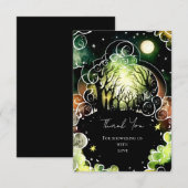 Pastel Woodland Baby shower Bedankkaart (Voorkant / Achterkant)