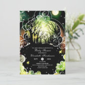 Pastel Woodland Baby shower Kaart (Staand voorkant)