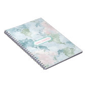 Pastel World Map Notitieboek (Rechterzijde)