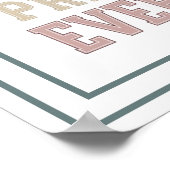 Pastel Worry About Nothing Pray About Everything Poster (Hoek)