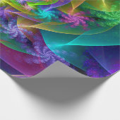 Pastel Xenomorph Swirl Wrapping Paper Cadeaupapier (Hoek)