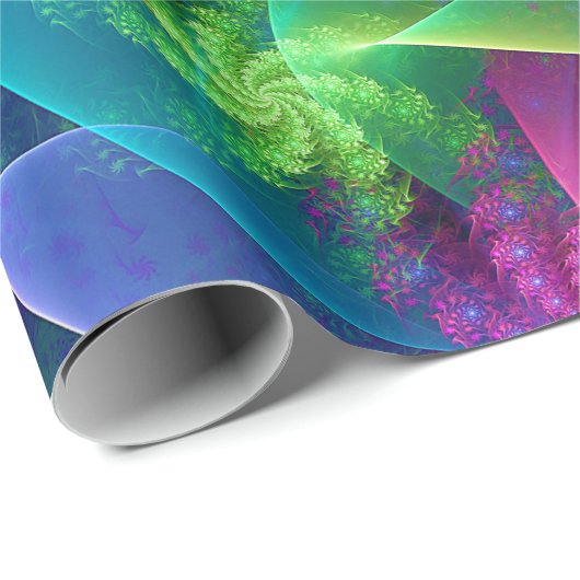 Pastel Xenomorph Swirl Wrapping Paper Cadeaupapier (Rol Hoek)