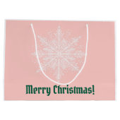 Pastel Xmas Gele Labrador Krans Groot Cadeauzakje (Achterkant)