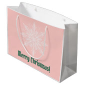 Pastel Xmas Gele Labrador Krans Groot Cadeauzakje (Achterkant Gekanteld)