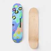 Pastel Y2K Vibes Persoonlijk Skateboard (Voorkant)