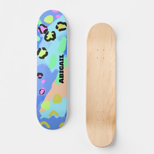Pastel Y2K Vibes Persoonlijk Skateboard (Voorkant)