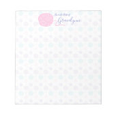 Pastel Yarn Ball String Pattern Notitieblok (Voorkant)