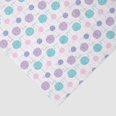 Pastel Yarn Ball String Pattern Tissuepapier (Detail)