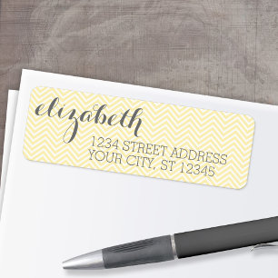 Pastel Yellow and Grey Stationery Suite for Women Etiket