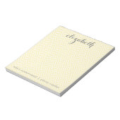Pastel Yellow and Grey Stationery Suite for Women Notitieblok (Linkerzijde)