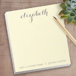 Pastel Yellow and Grey Stationery Suite for Women Notitieblok<br><div class="desc">Een mooi en vrouwelijk ontwerp dat perfect is voor elk meisje of zelfs een bruid. Als u punten rond moet bewegen,  klik op het ontwerpgebied om veranderingen aan te brengen.</div>
