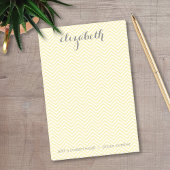 Pastel Yellow and Grey Stationery Suite for Women Post-it® Notes