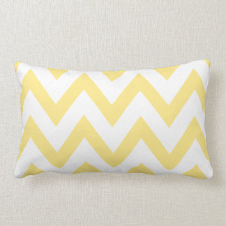 Pastel Yellow Chevron Kussen