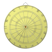 Pastel Yellow Dart Board Dartbord (Voorkant)