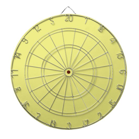 Pastel Yellow Dart Board Dartbord (Voorkant)