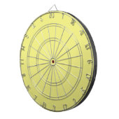 Pastel Yellow Dart Board Dartbord (Voorkant Rechts)