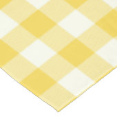 Pastel Yellow Gingham Buffalo Check Pset Pattern Tafelkleed (Gekanteld)