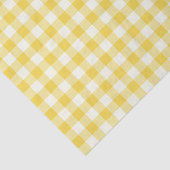 Pastel Yellow Gingham Buffalo Check Pset Pattern Tissuepapier (Detail)