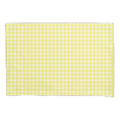 Pastel Yellow Gingham Pattern Kussensloop (Voorkant)