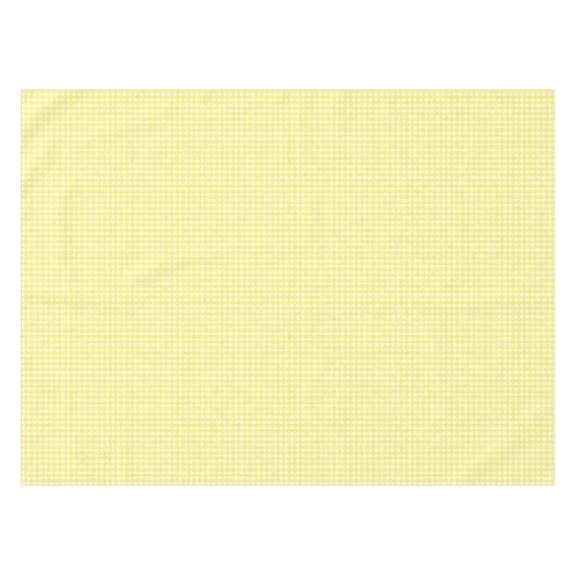 Pastel Yellow Gingham Pattern Tafelkleed (Voorkant (Horizontaal))
