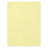 Pastel Yellow Gingham Pattern Tafelkleed (Voorkant)