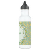 Pastel Yellow Green Custom Daisy Waterfles (Rechts)