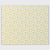 Pastel Yellow Hanukkah Menorah Star David Pattern Cadeaupapier (Vlak)