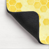 Pastel Yellow Honeycomb Patroon Muismat (Hoek)